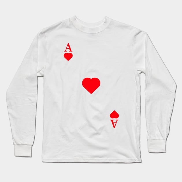 Ace of hearts. Long Sleeve T-Shirt by OUSTKHAOS